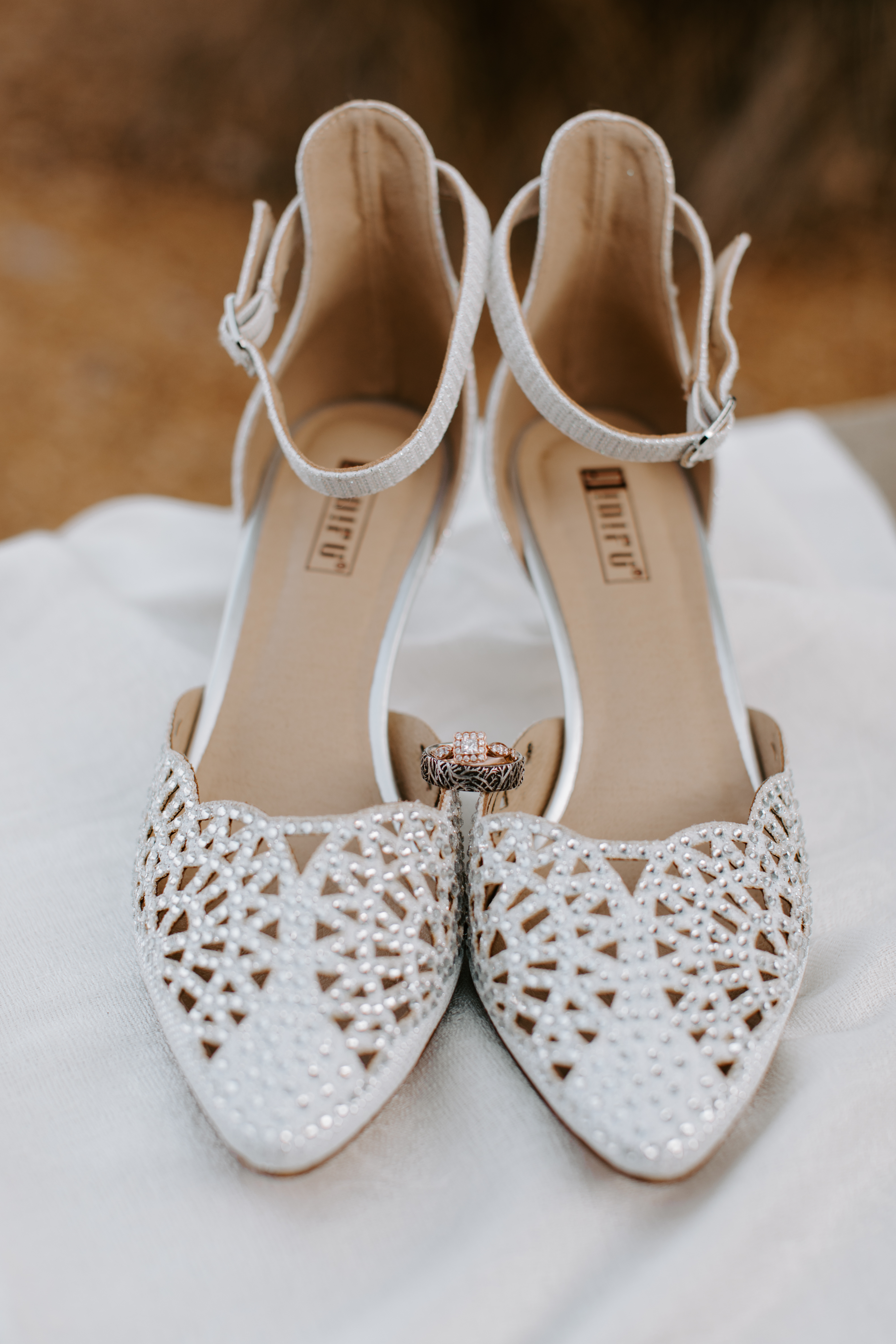 Wedding shoes rings